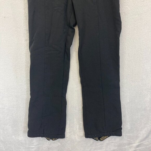 Vintage Nils Skiwear Snow Pants Womens Size 10 Stretch Ski Snow Black Zip Ankle - Picture 5 of 16